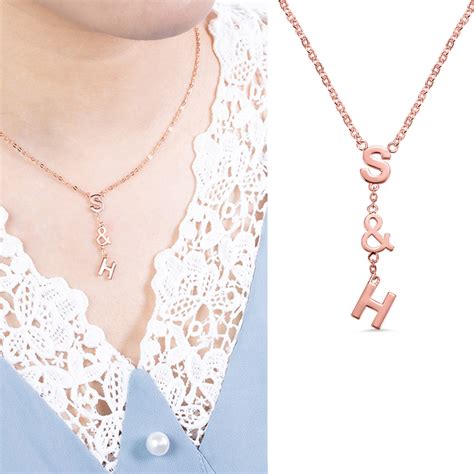 personalized initial necklace   getnamenecklace