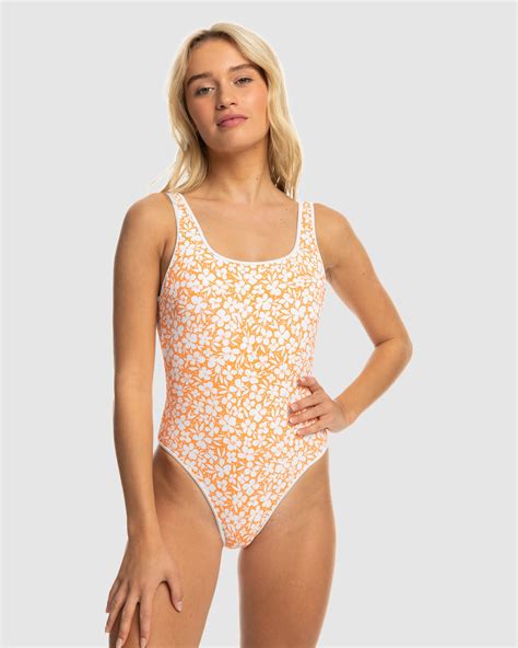 Womens Pretty One Piece Swimsuit - TANGERINE PRETTY | Roxy