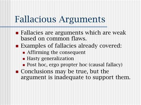 fallacious arguments powerpoint    id