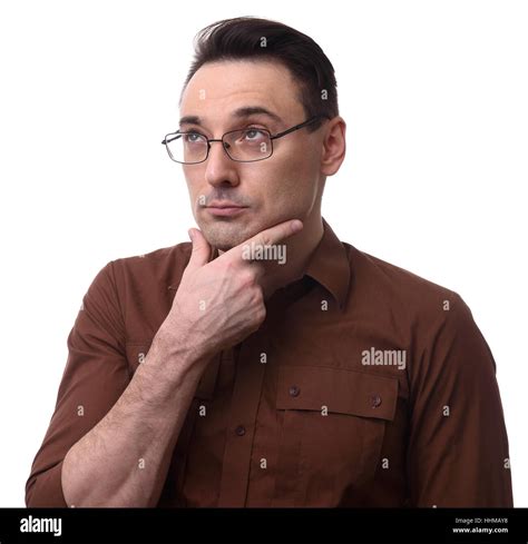 man thinking   isolated  res stock photography  images