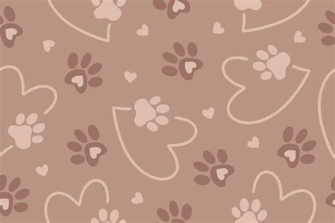 cute paw background vector art icons  graphics