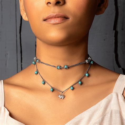 Buy Shaya By CaratLane Antique Tough Hides Necklace Online