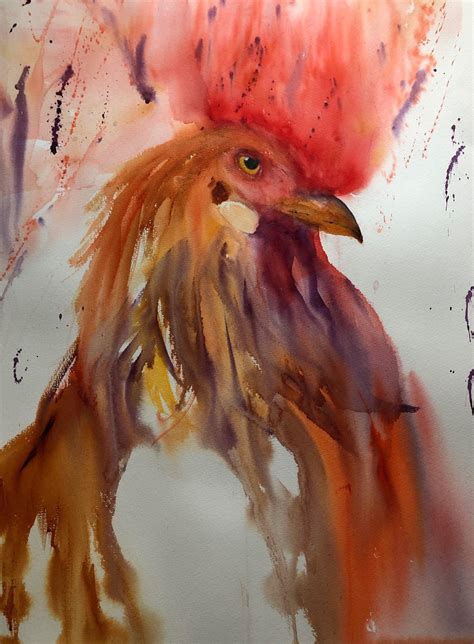 Julia Taylor - "The Escape Artist," Watercolour on Paper Portrait of