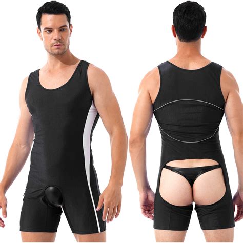 Men's Crotchless Bodysuit Open Butt Leotard | Ubuy India