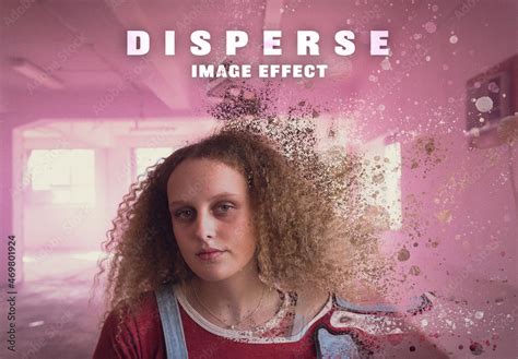 disperse image effect stock template adobe stock