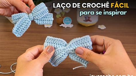 Laço Em Croche Para Aplique - Laço de Crochê para Cabelo com Receita e Passo a Passo em vídeo