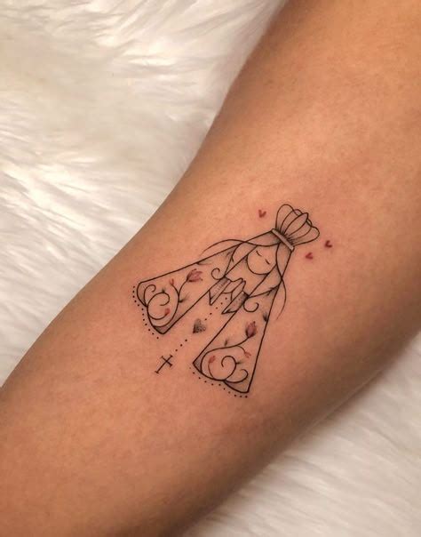 Tatuagem Nossa Senhora Aparecida Minimalista - Nossa Senhora Aparecida Tatuagem