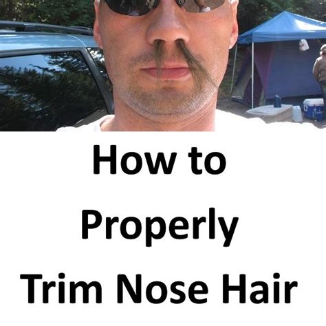 how to get rid of nose hairs