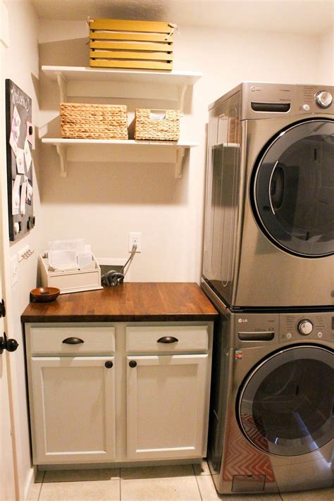 laundry room ideas  stacked washer  dryer rightplanning