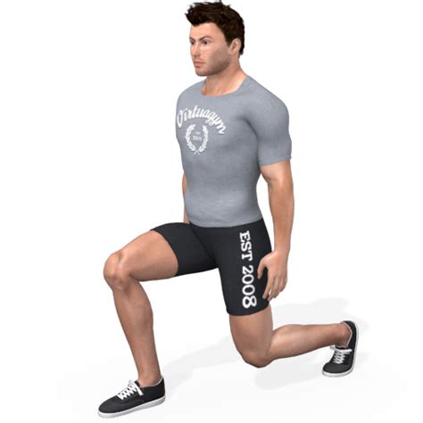 reverse lunge video exercise guide