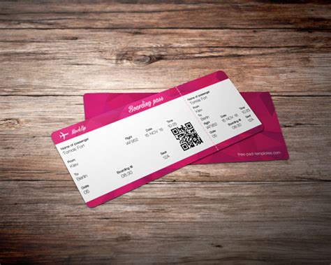 28 мокапов билета - Ticket Mockup psd скачать бесплатно