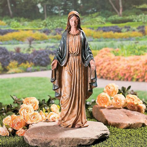 Blessed Virgin Mary Statue For Garden at Samantha Lee blog