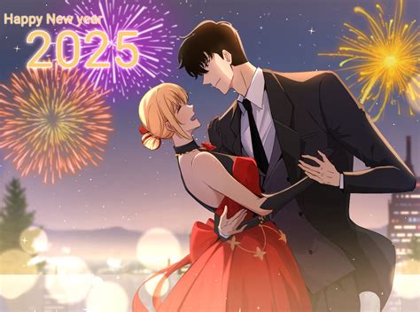 2025 Anime Romance: Cha Hae-in & Sung Jin-Woo HD Solo Leveling Wallpaper