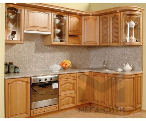 Кухня из массива дерева Ровена в интернет магазине МегаСити-Р ...