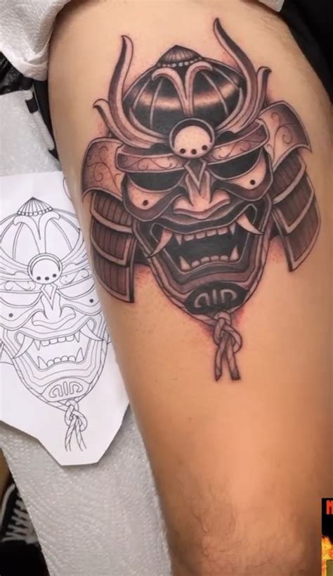 Shogun Mask Tattoo