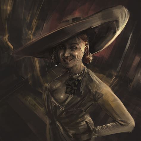 ArtStation - Lady Dimitrescu - Resident Evil Village - Concept Painting