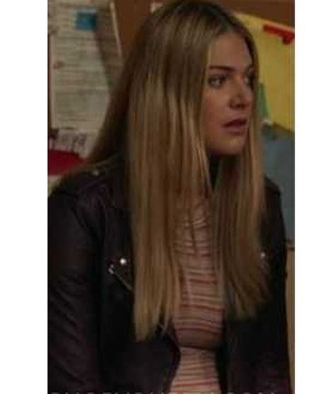 Kate Miner Shameless S11 Tami Tamietti Maroon Leather Jacket