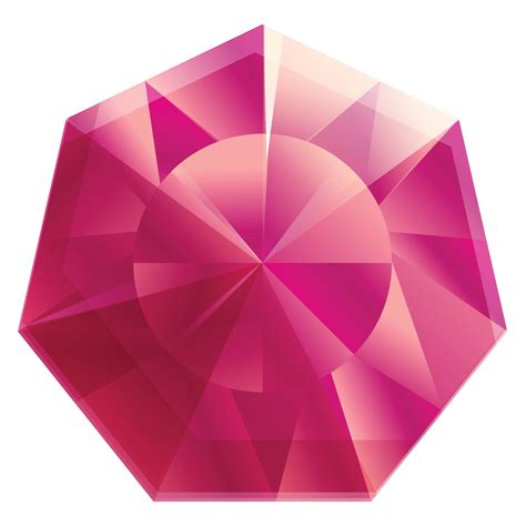 pink ruby icon cartoon style  vector art  vecteezy