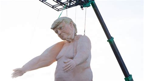 Naked Trump statue put up in Las Vegas, local Republicans condemn it