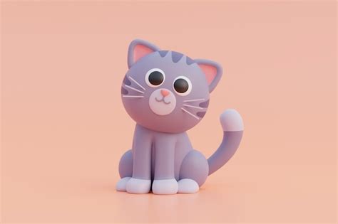 Ilustracja Kot 3d Zdjęcia - darmowe pobieranie na Freepik