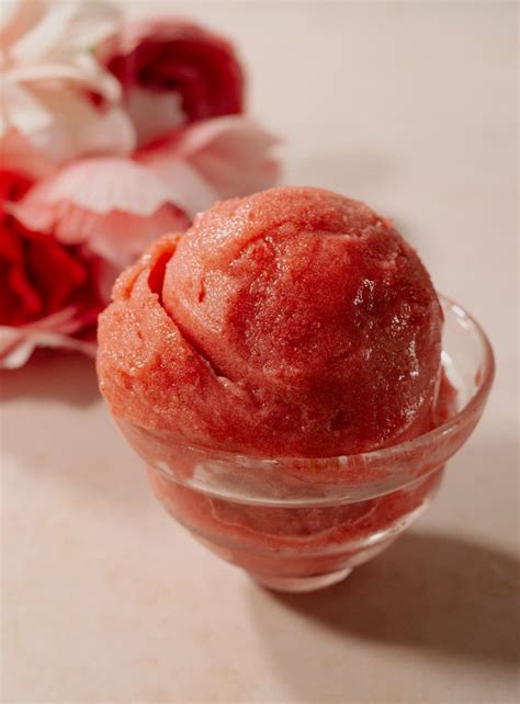 4-Ingredient Strawberry Sorbet - Ice Cream with Jules