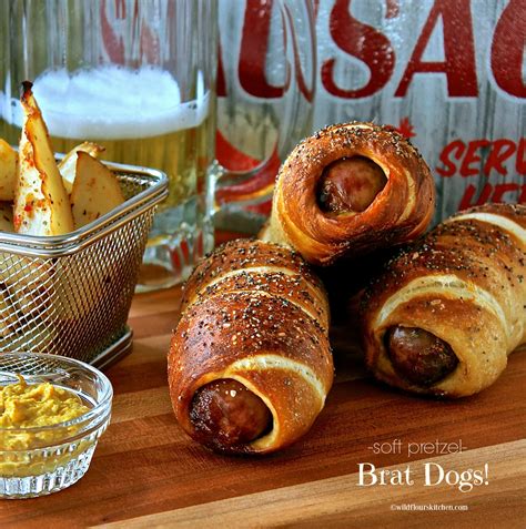 Soft Pretzel Brat Dogs! - Wildflour's Cottage Kitchen