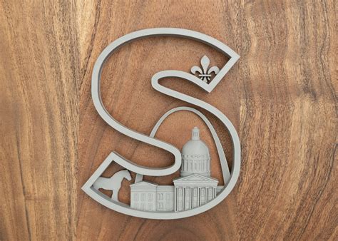 St. Louis Landmark Art 3D Printed Art 3D Home Decor STL St - Etsy