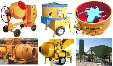 types  concrete mixer  concrete mixing machines