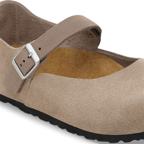 mantova suede leather  color taupe birkenstock