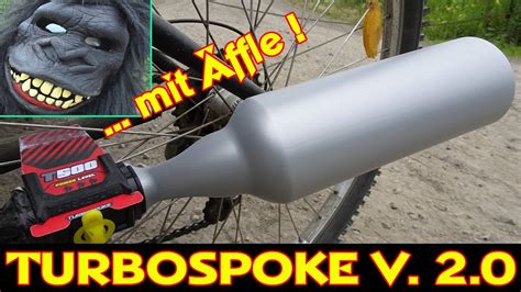 TURBOSPOKE V. 2.0 / FAHRRADAUSPUFF MIT SOUND (Bicycle Exhaust System ...