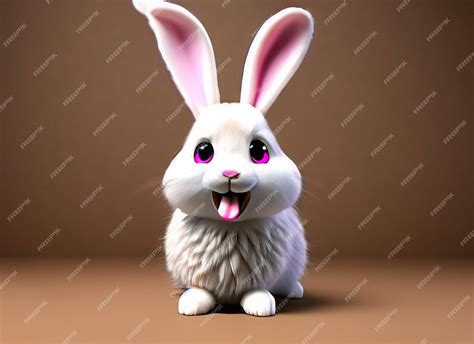 premium photo  cute baby rabbit