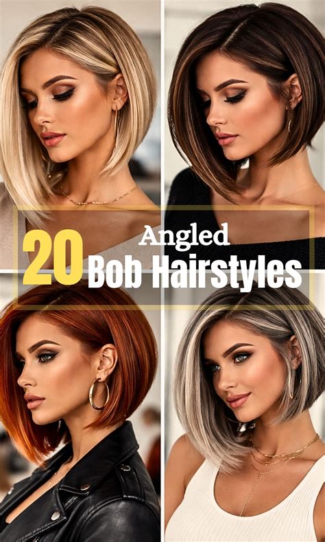 stunning angled bob hairstyle ideas glowusae