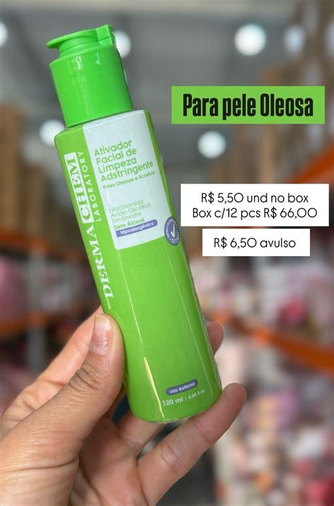 Adstringente Para Pele Oleosa - Comprar Adstringente facial Para pele oleosa Dermachem - a partir de R$6,17
