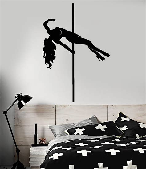 Window Vinyl Wall Decal Striptease Club Stripper Naked Girl Strip Danc