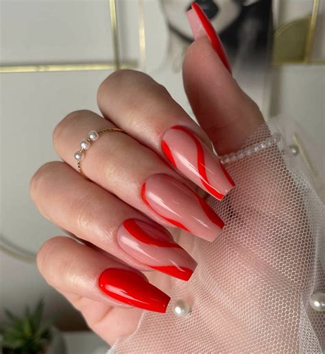 Go Bold with 40 Red Coffin Nail Designs in 2024