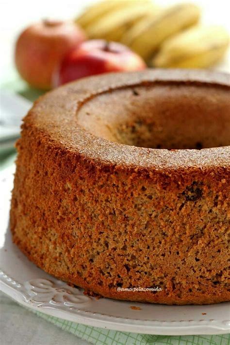 Bolo De Banana E Maçã - BOLO DE BANANA E MAÇÃ COM AVEIA INTEGRAL - Receitas saudáveis com a ...