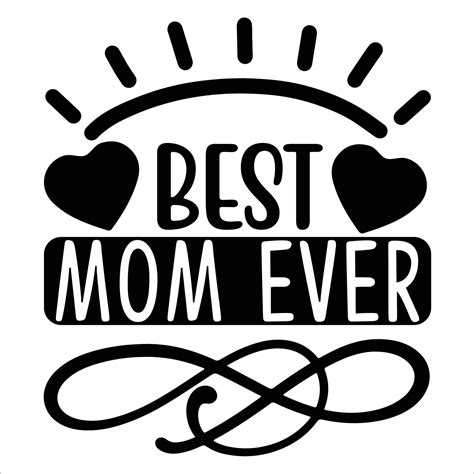 Best mom ever Mother's day shirt print template, typography design for
