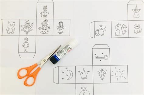 Настольная игра "Кубики историй" - распечатать | Аналогий нет