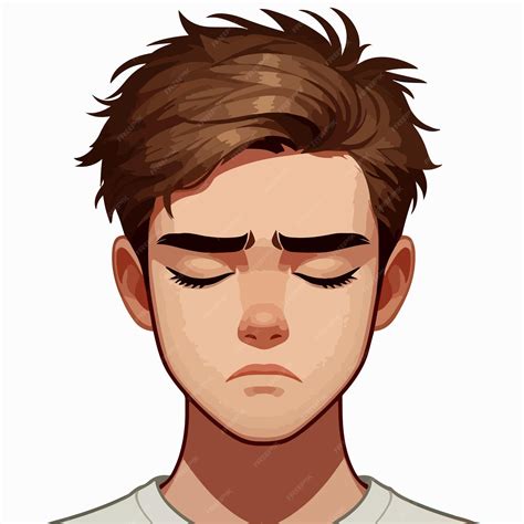 Vector of a teenager feeling bored | Premium AI-generated vector