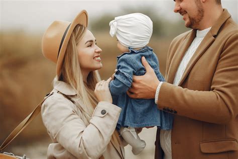 happy family  fun   countryside  stock photo