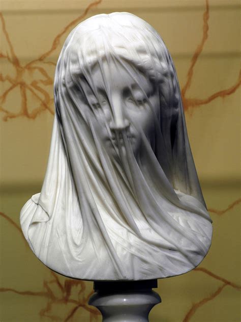 Everything - The Veiled Virgin is a Carrara marble sculpture created in