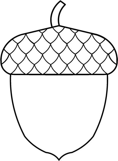 Printable acorn template