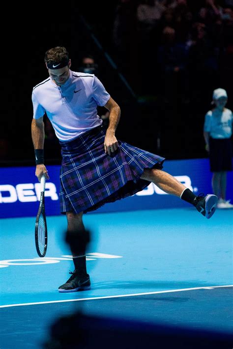 Roger Federer dons a kilt to take on Andy Murray in Scotland - but says