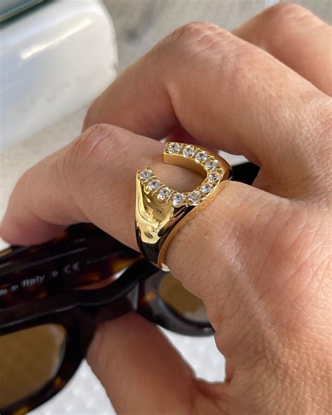 Gold Horseshoe Ring Diamond Horseshoe Ring Vintage Horseshoe - Etsy