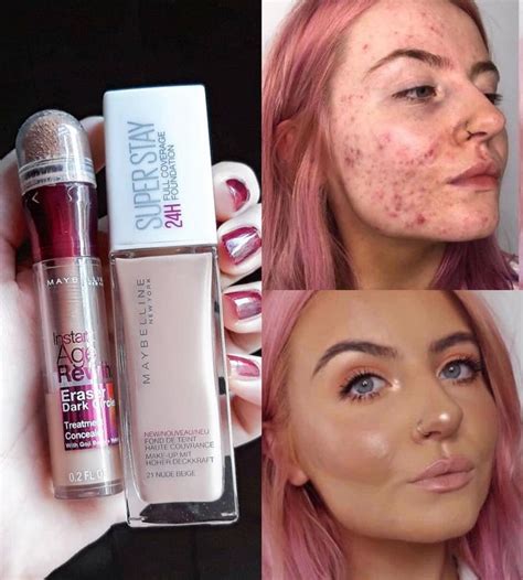 Maybelline Anti-Age Concealer & Superstay 24HR Foundation | Тональный ...