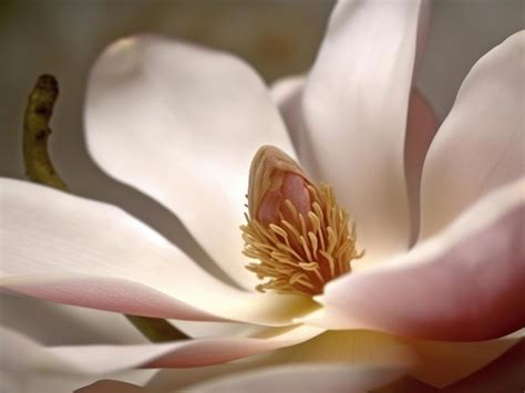 Premium AI Image | Magnolia blossom close up