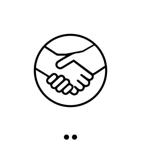 Premium Vector | Black and white shaking hands