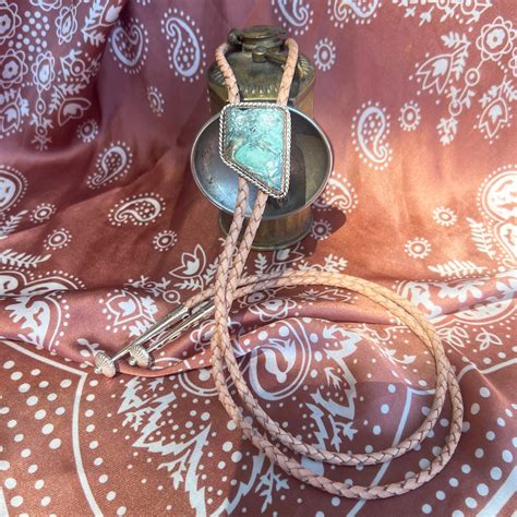 Nevada Mystic Sage Bolo Tie | Song Dog Silver