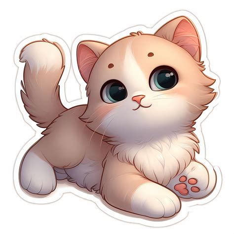cat cat sticker animal royalty  stock illustration