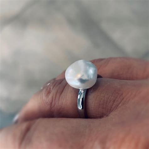 Pearl Ring Steel | RINGS | BUD TO ROSE™